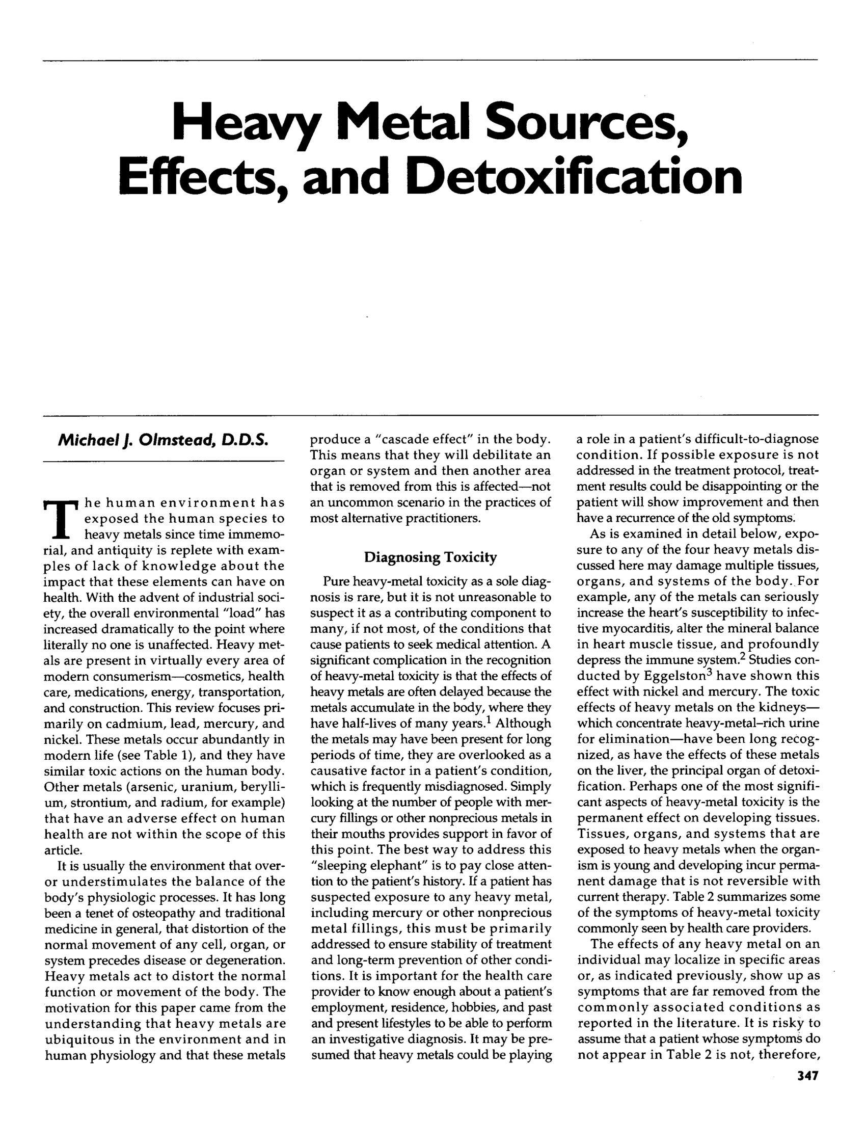 Heavy Metals Article