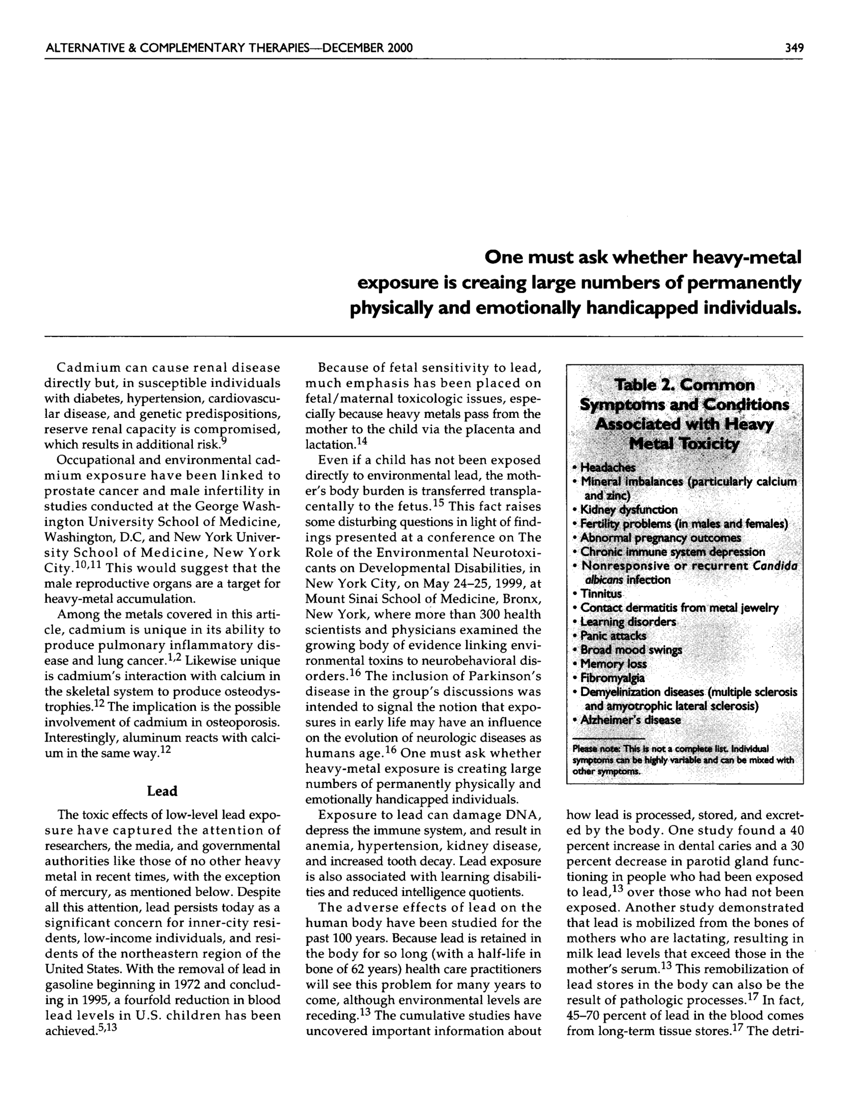 Heavy Metals Article